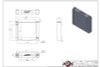 CSF Universal Large Single-Pass Oil Cooler - M22 x 1.5 - 12in L x 9.33in H x 2.16in W - 8371 Technical Drawing