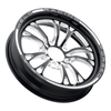 Weld V-Series Frontrunner 15x3.5 / 5x4.75 / 1.75 BS / 3.18 HB - Gloss Black Milled - Non-BL Wheel - 84C-15274-B Photo - Close Up