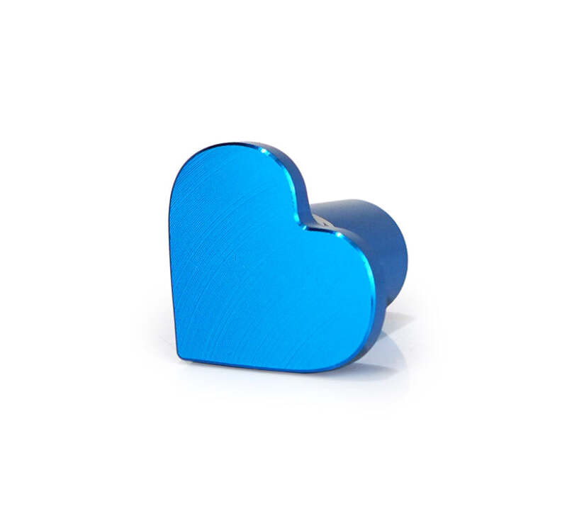 NRG Drift Button Heart Shape Lexus - Blue - DB-H004BL Photo - Close Up