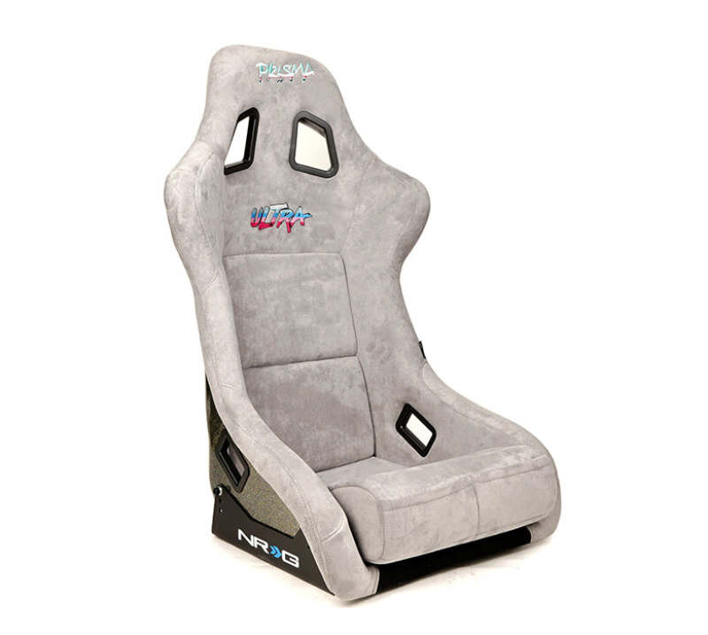 NRG FRP Bucket Seat ULTRA Edition - Large (Grey Alcantara/Pearlized Back) - FRP-302GY-ULTRA Photo - Close Up