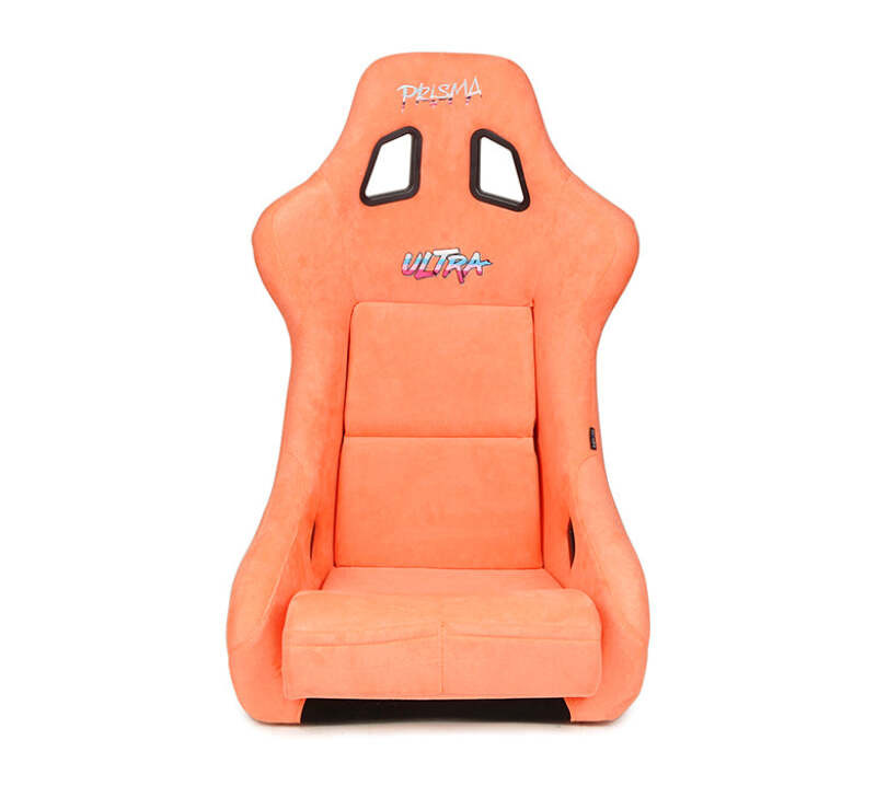 NRG FRP Bucket Seat ULTRA Edition W/ Grey Pearlized Back / Peach Microfiber Material - Large - FRP-302PH-ULTRA Photo - Close Up