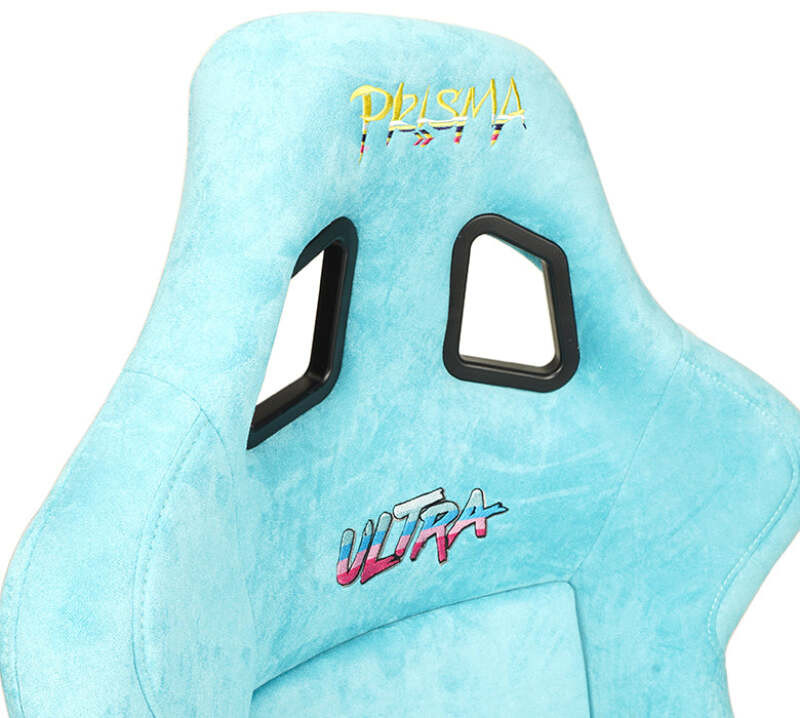 NRG FRP Bucket Seat ULTRA Edition W/ Grey Pearlized Back / Teal Microfiber Material - Large - FRP-302TL-ULTRA Photo - Close Up
