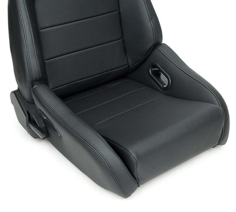 NRG Omega Reclinable Racing Seat (Pair) Black with Black Carbon Vinyl Back - RSC-750BK/BK L/R Photo - Close Up