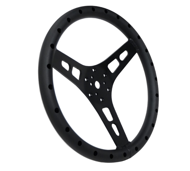 NRG Reinforced Steering Wheel 350mm Sport Full Aluminum Light Weight Welded Steering Wheel - RST-025MB-1 Photo - Close Up