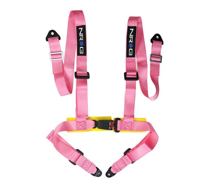 NRG 4 Point Seat Belt Harness / Buckle Lock- Pink - SBH-4PC-SPK Photo - Primary
