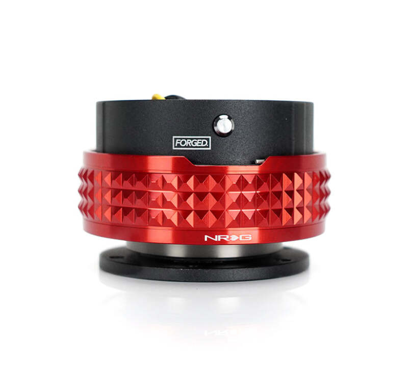 NRG Quick Release Kit - Pyramid Edition - Black Body / Red Pyramid Ring - SRK-210BK-RD Photo - Close Up
