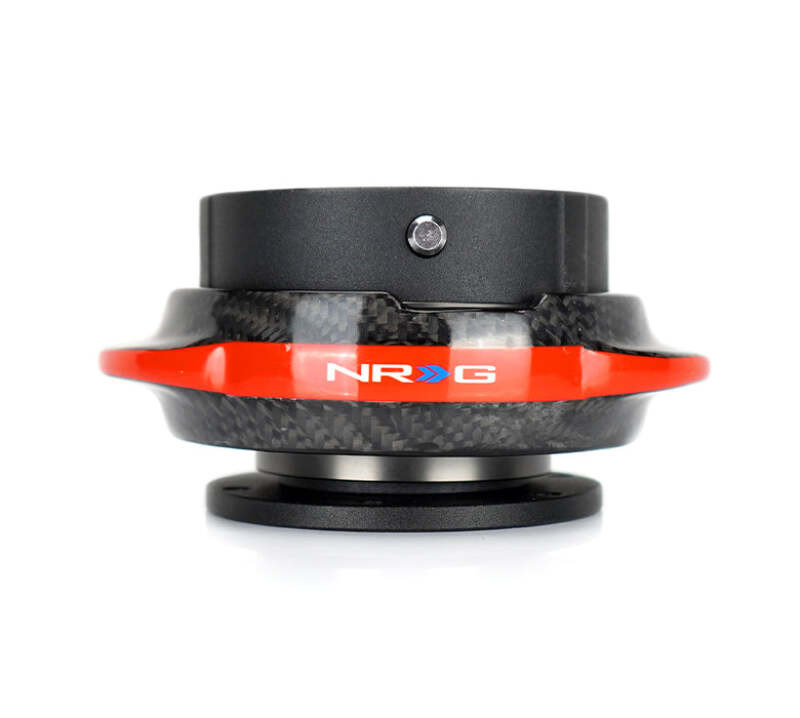NRG Quick Release Gen 2.2 - Black Body / Carbon Fiber Red Ring - SRK-220BK-CF/RD Photo - Close Up