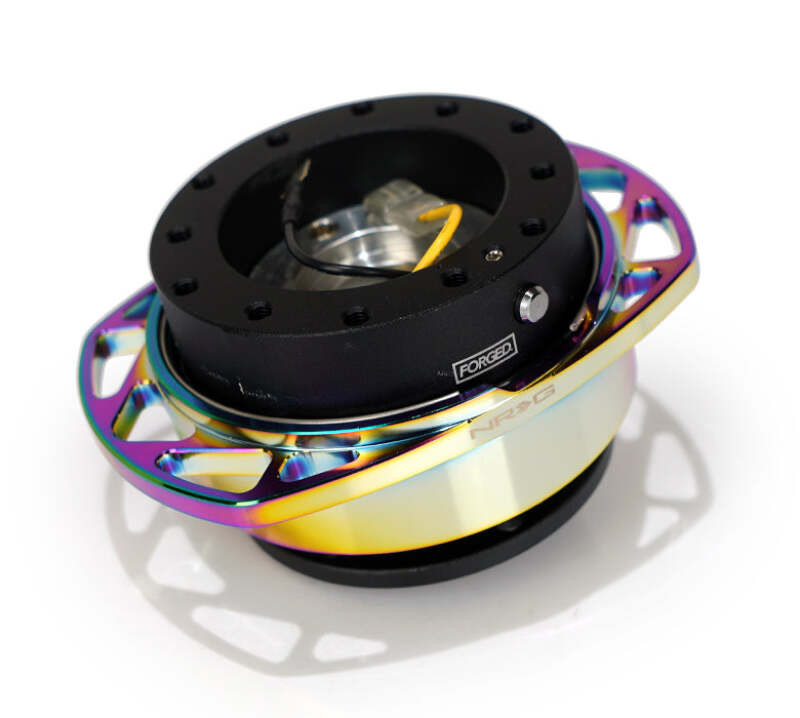 NRG Quick Release Kit Gen 257 - Black Body / Neochrome Cutout Ring - SRK-257BK-MC Photo - Primary