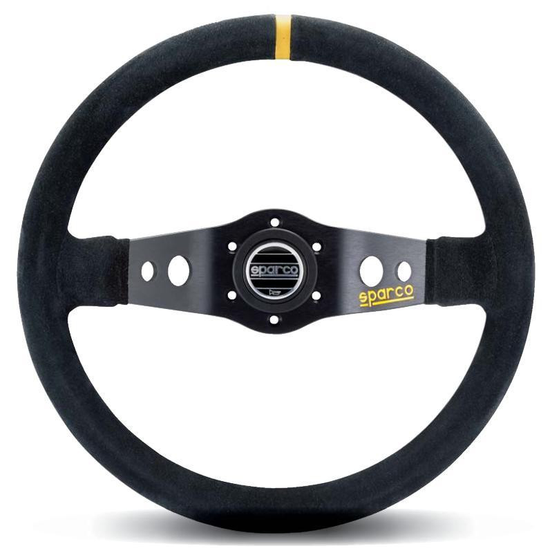 Sparco Steering Wheel 215 Suede Black - 015R215CSN Photo - Primary