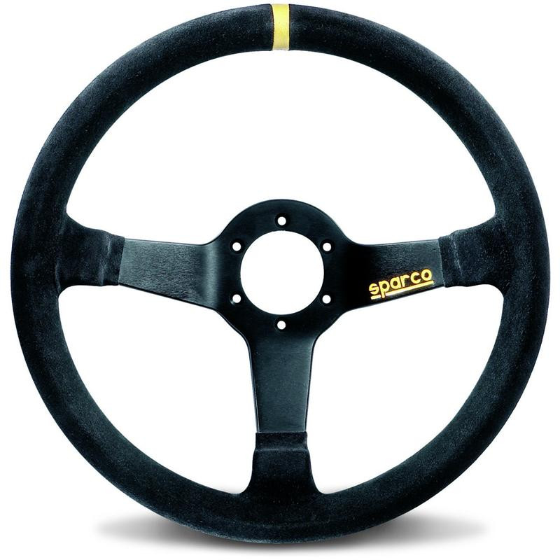 Sparco Steering Wheel 345 Suede Black - 015R345MSN Photo - Primary