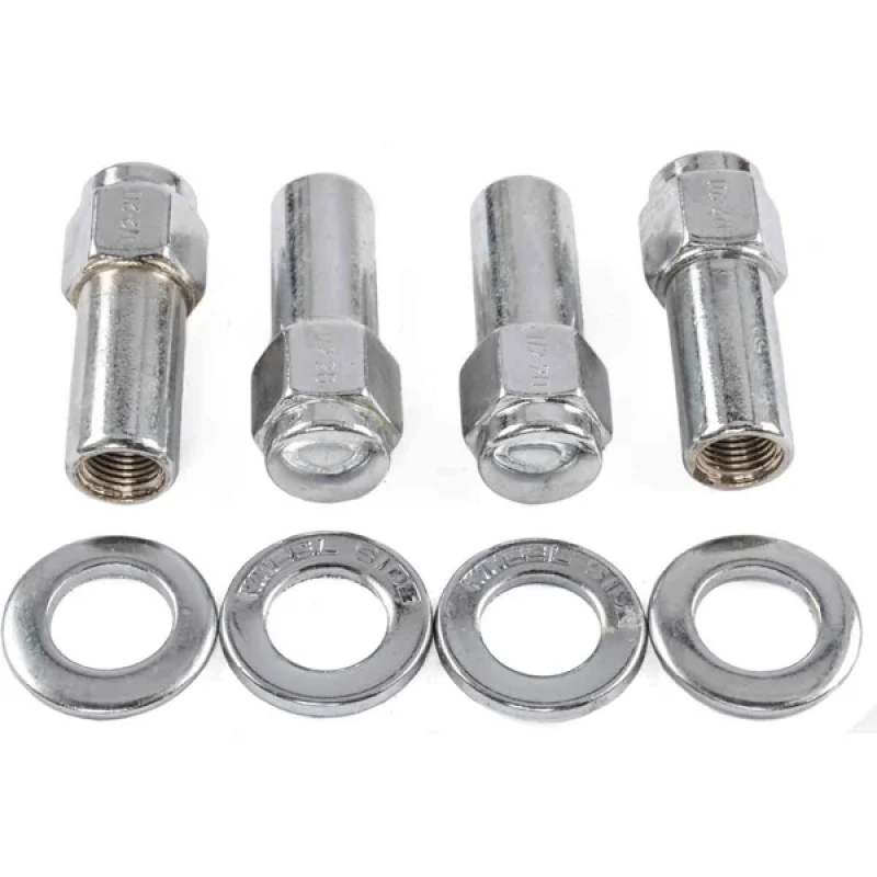 Weld Closed End Lug Nuts 12mm x 1.5 Thread Shank Seat - Chrome (4 Pack) - 601-1412 Photo - Primary