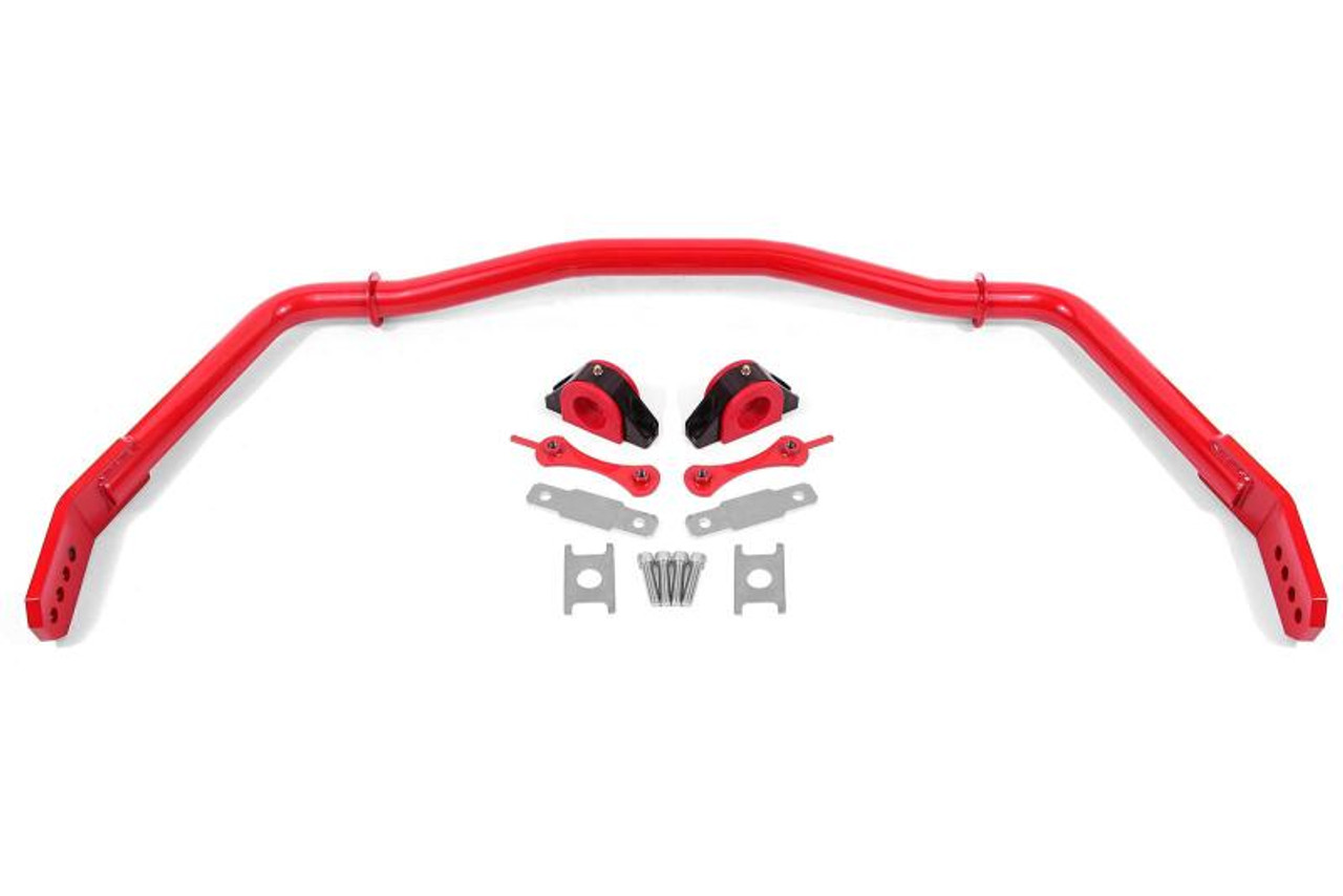 BMR 05-14 Ford Mustang Front Hollow 38mm Sway Bar Kit w/ Bushings - Red - SB754R User 1