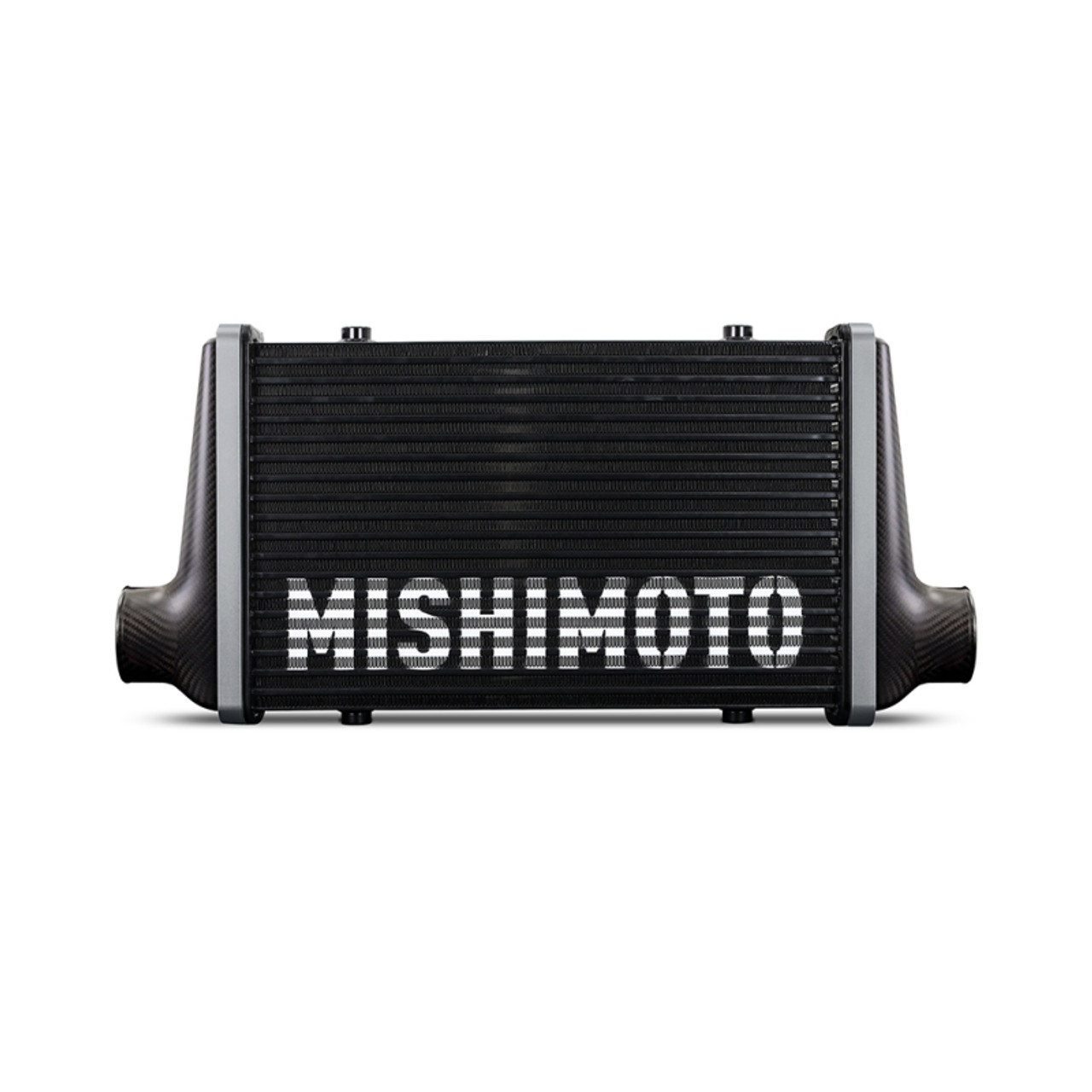 Mishimoto Universal Carbon Fiber Intercooler - Matte Tanks - 450mm Black Core - C-Flow - P V-Band - MMINT-UCF-M4B-C-P User 1