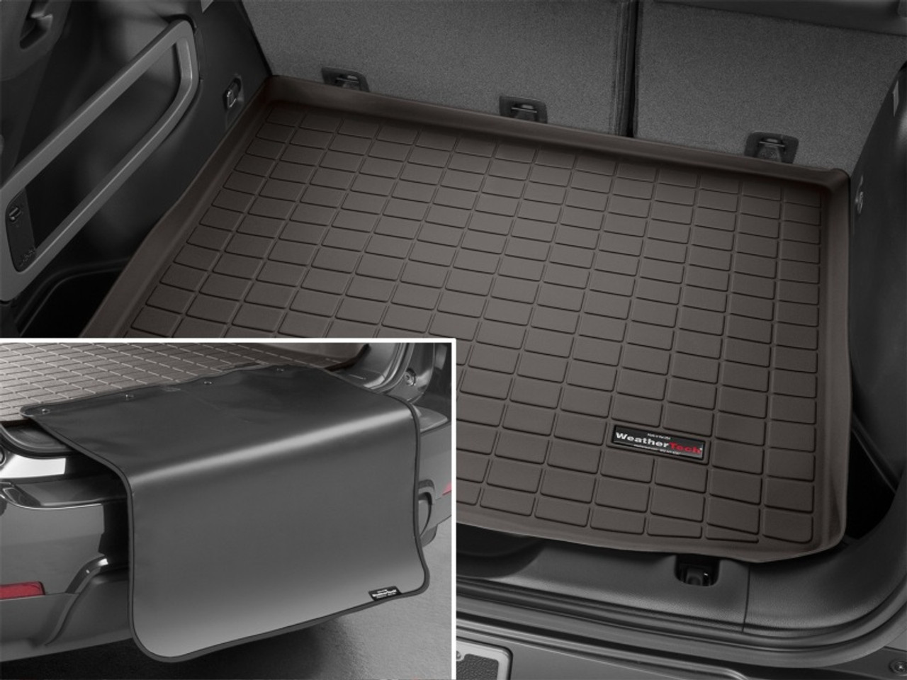 WeatherTech 2022+ Jeep Grand Cherokee Behind 2nd Row Seating Cargo Liner w/Bumper Protector - Cocoa - 431530SK Photo - Primary