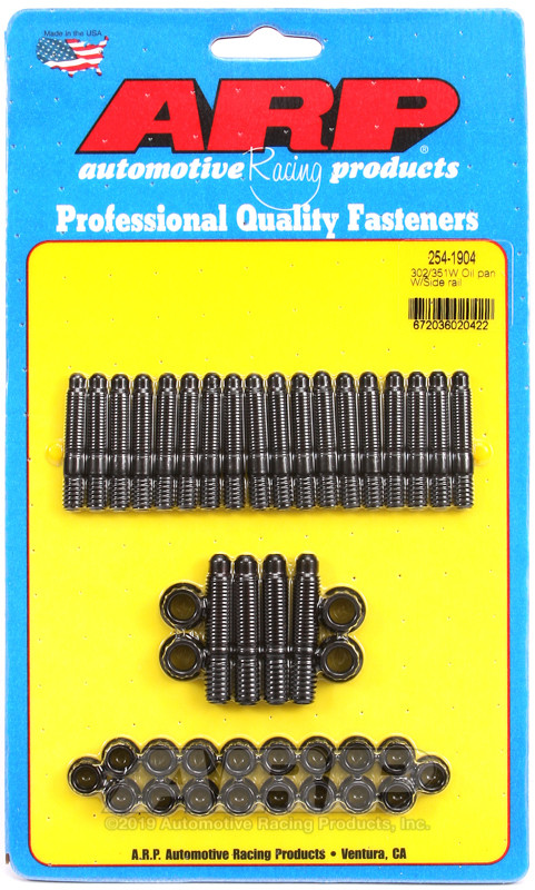 ARP Ford 302-351W 12pt Oil Pan w/ Side Rail Bolt Kit - 254-1904 Photo - Primary