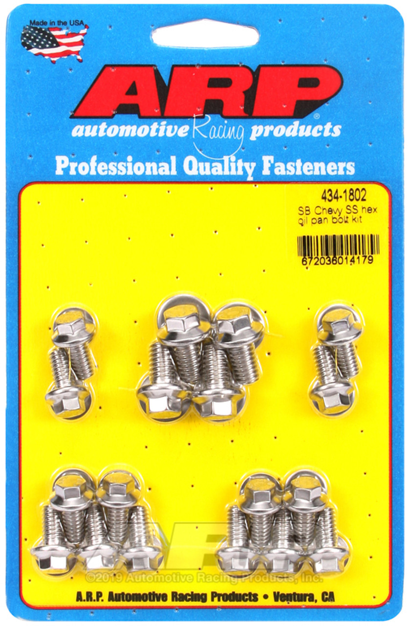 ARP SB Chevy SS Hex Oil Pan Bolt Kit - 434-1802 Photo - Primary