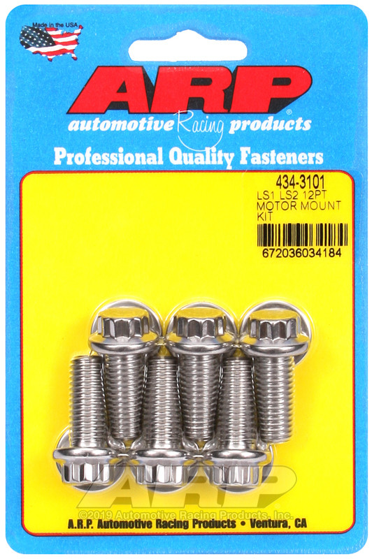 ARP LS1 LS2 SS 12pt Motor Mount Bolt Kit - 434-3101 Photo - Primary