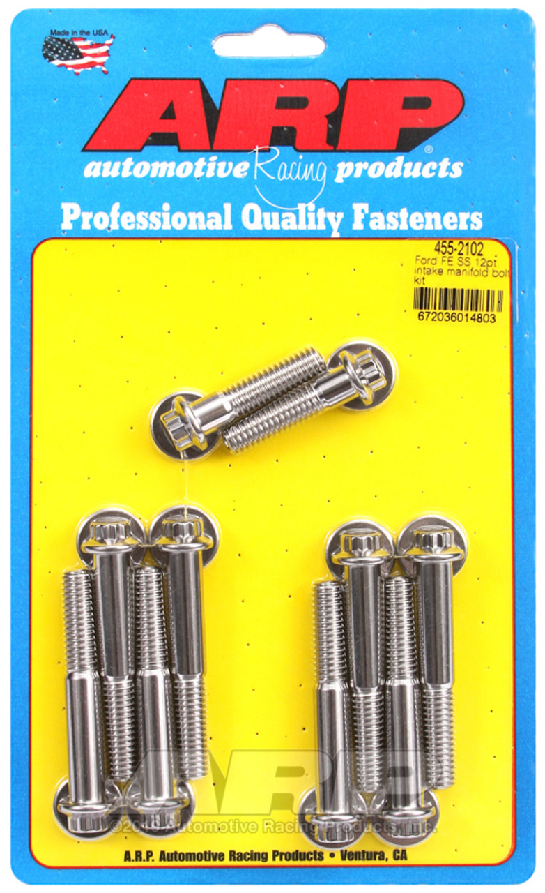 ARP Ford FE SS 12pt Intake Manifold Bolt Kit - 455-2102 Photo - Primary