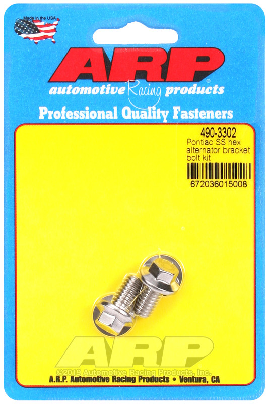 ARP Pontiac SS Hex Alternator Bracket Bolt Kit - 490-3302 Photo - Primary