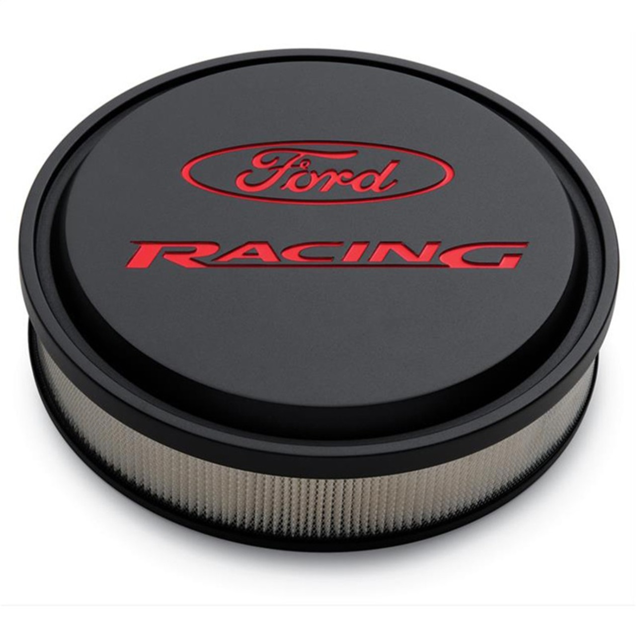 Ford Racing Black/Red Slant Edge Air Cleaner - 302-385 Photo - Primary