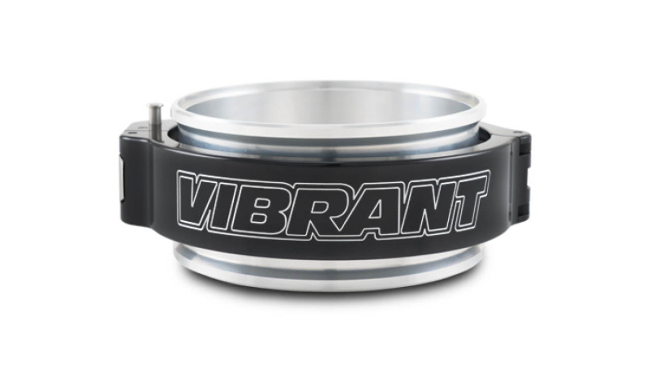 Vibrant 4in O.D. Aluminized HD 2.0 Clamp Assembly - Anodized Black - 32518 Photo - Primary