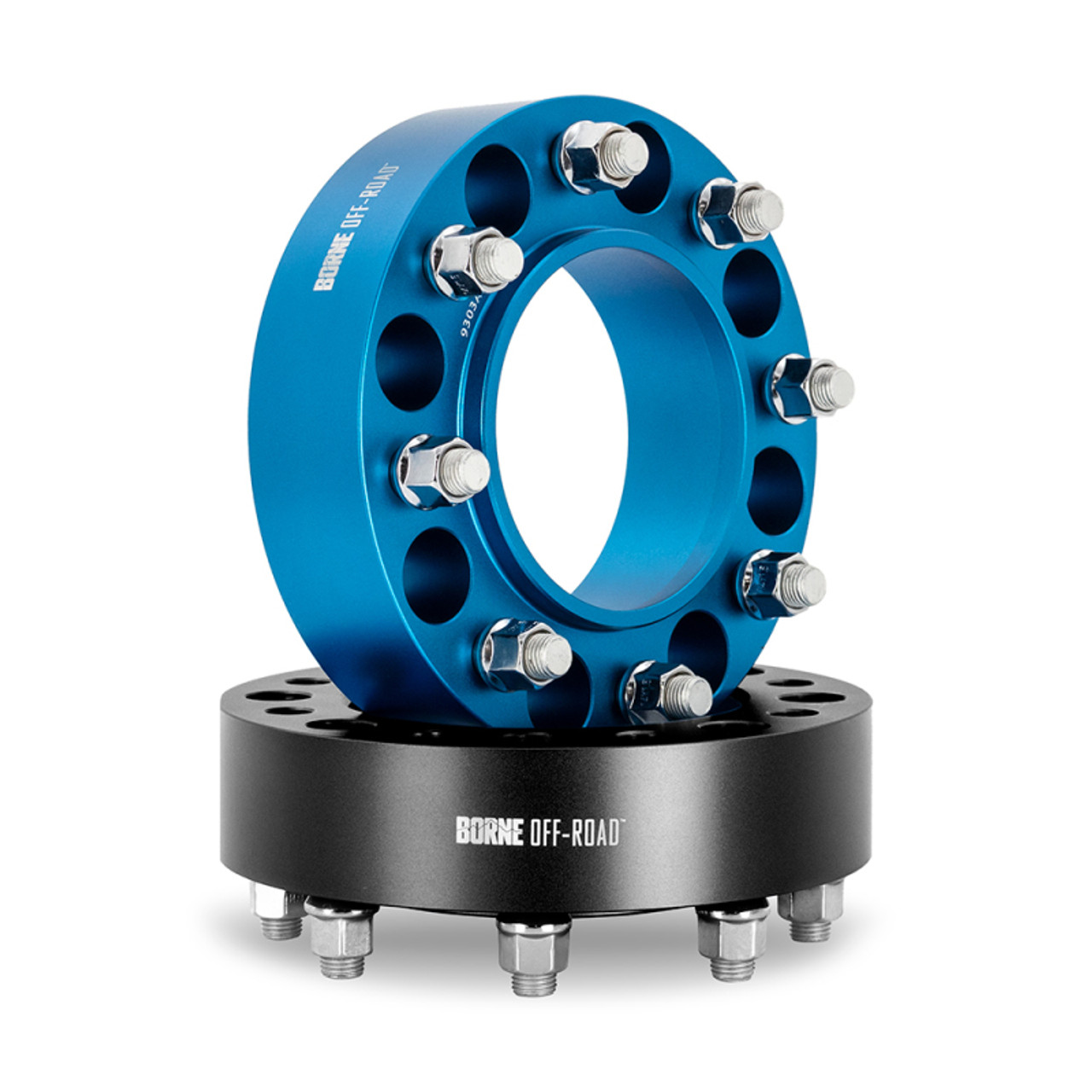 Mishimoto Borne Off-Road Wheel Spacers 8X165.1 121.3 50 M14 Blk - BNWS-006-500BK Photo - Primary