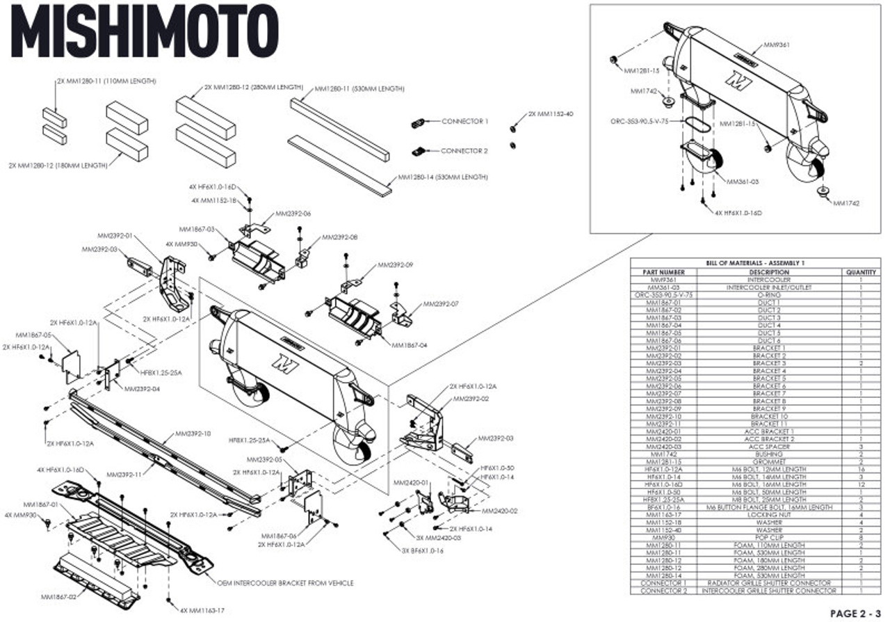 Mishimoto 21+ Bronco 2.3L High Mount INT Kit SL Core BK Pipes - MMINT-BR23-21HKSLBK User 1