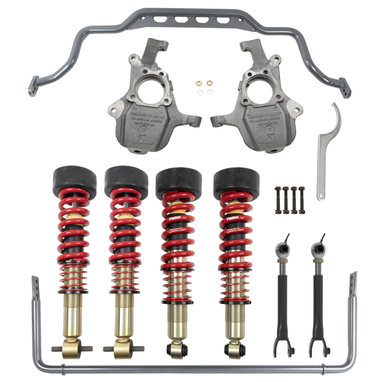 Belltech 21+ GM SUV SWB ONLY Height Adjustable Front Coilovers & Anti-Swaybar Set - 1104HK Photo - Primary