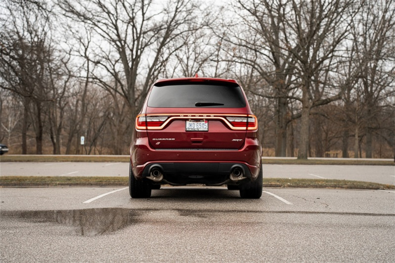 Corsa 18-22 Dodge Durango SRT 392 Cat-Back 2.75in Dual Rear Exit Sport 4.5in Black PVD Tips - 21197BLK Photo - Mounted