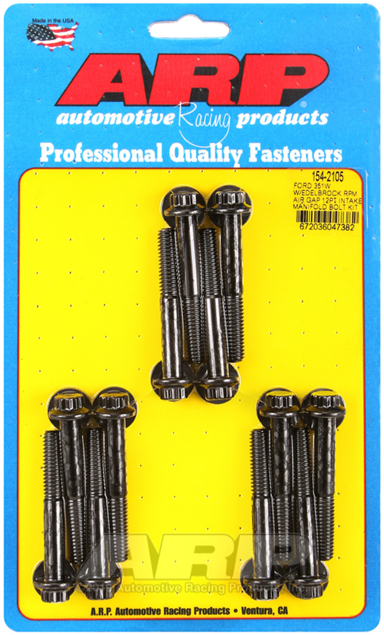 ARP Ford 351W w/ Edelbrock RPM Air Gap 12pt Intake Manifold Bolt Kit - 154-2105 Photo - Primary