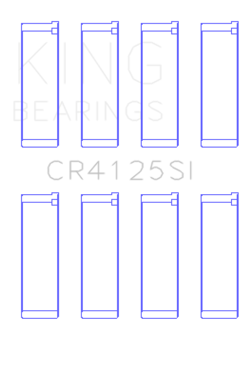 King Subaru EJ15/EJ16/EJ18/EJ20/EJ22/EJ25 (Size 0.25mm) Silicone Bi-Metal Alum Rod Bearing Set - CR4125SI0.25 Photo - Primary