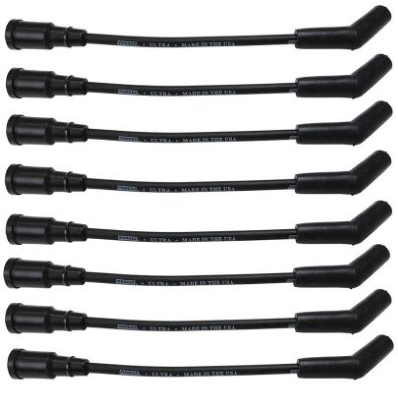 Moroso Ford 7.3L Godzilla 135 Deg Boots 8mm Unsleeved Ultra Ignition Wire Set -  Black - 51076 User 1