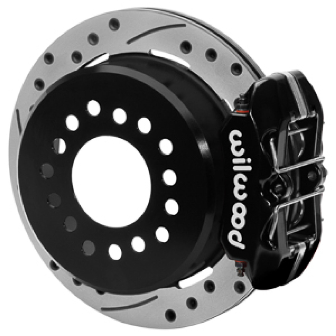 Wilwood Chevy Monte Carlo Forged 4 Piston DynaPro Black Caliper HP32 VV D&S Rotor - 11.00x0.81 - 140-17120-D User 1