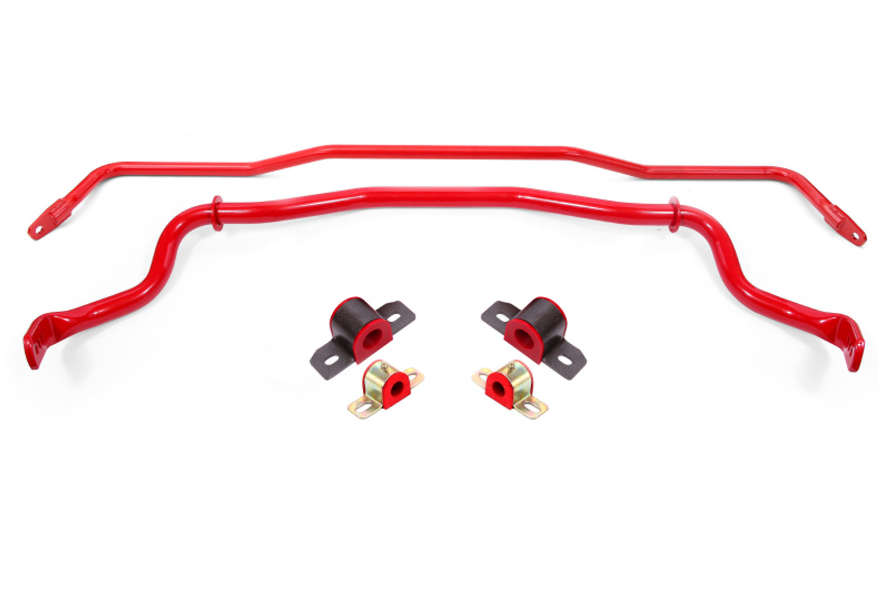 BMR 15-22 S550 Mustang Sway Bar Kit with Bushings Front and Rear Red - SB760R Photo - Primary