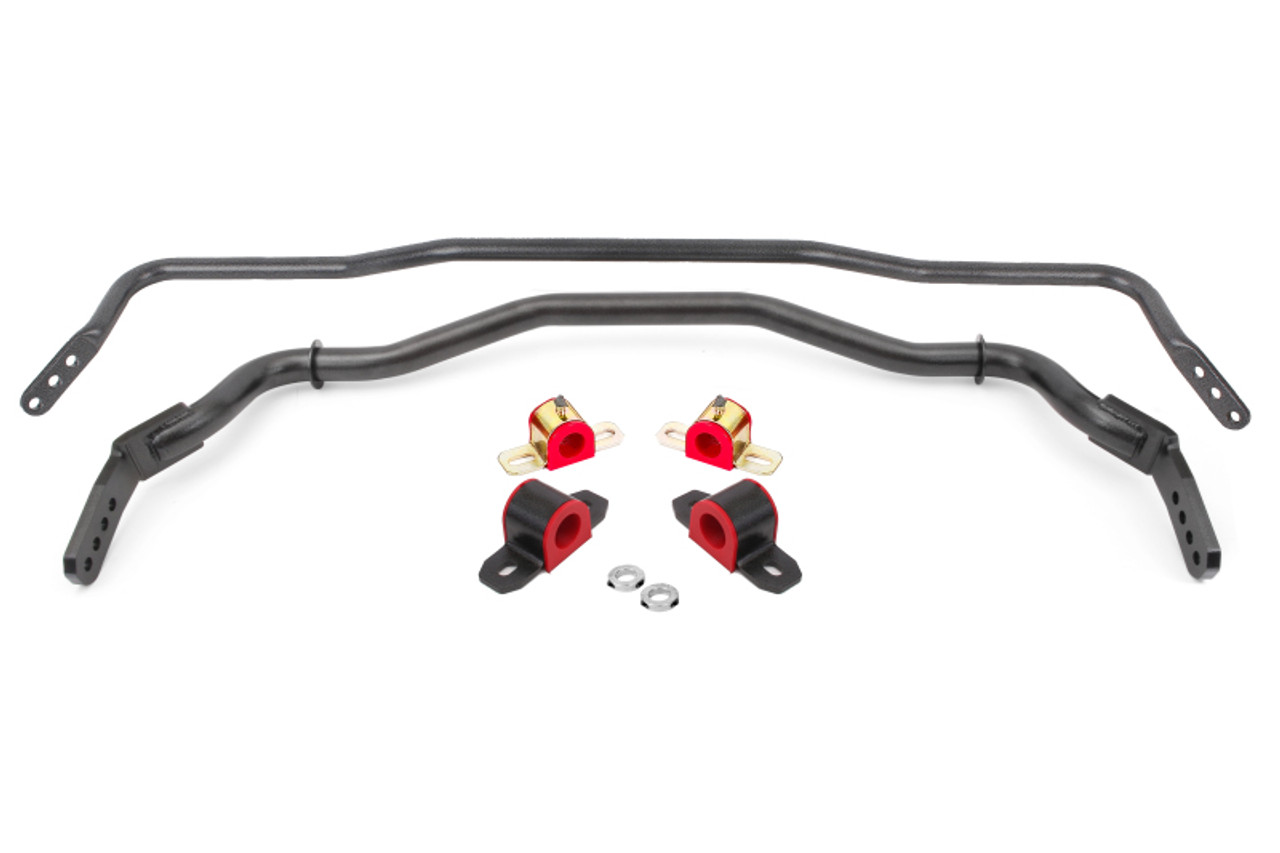 BMR 15-22 S550 Mustang Sway Bar Kit with Bushings  Front and Rear Black Hammertone - SB763H Photo - Primary