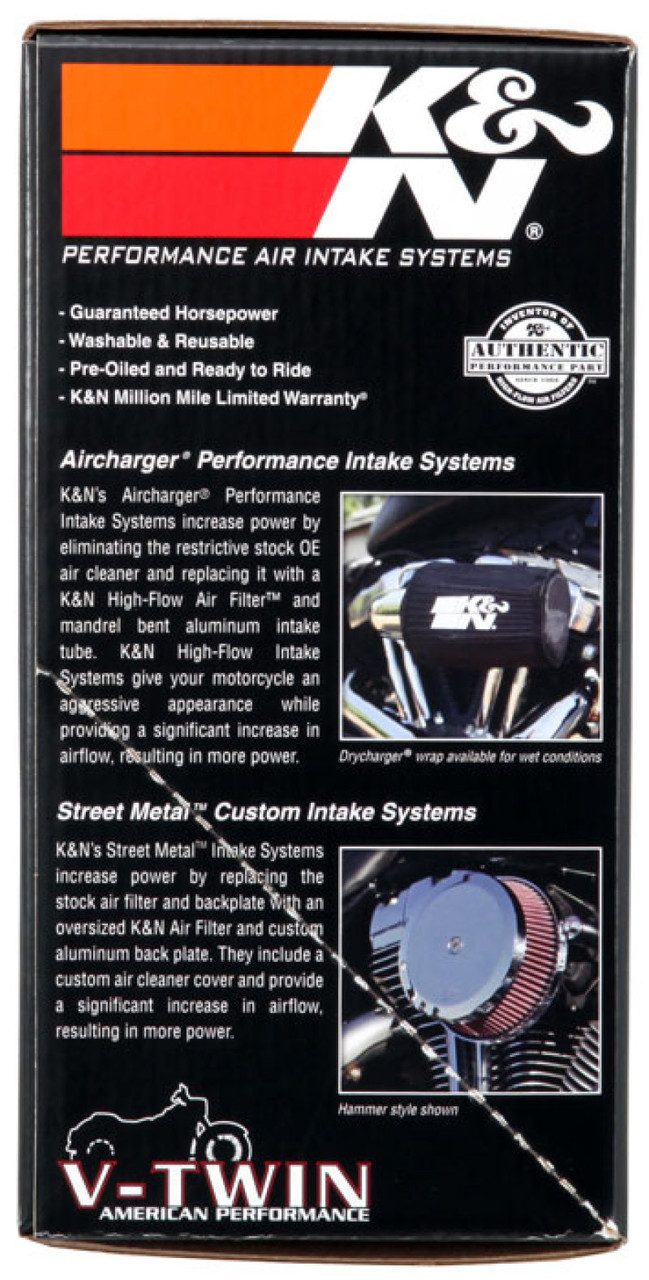K&N FIPK H/D Touring Models 2017-2018 BLACK Performance Air Intake System - 57-1138 Photo - in package