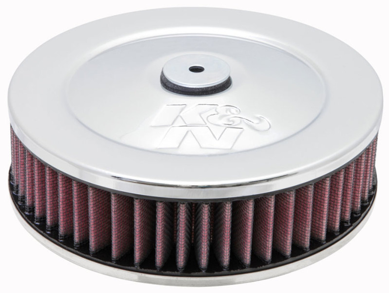 K&N 2-5/8in Flange 7in Diameter 3in Height Round Air Filter Assembly w/ Vent - 60-1030 Photo - Primary