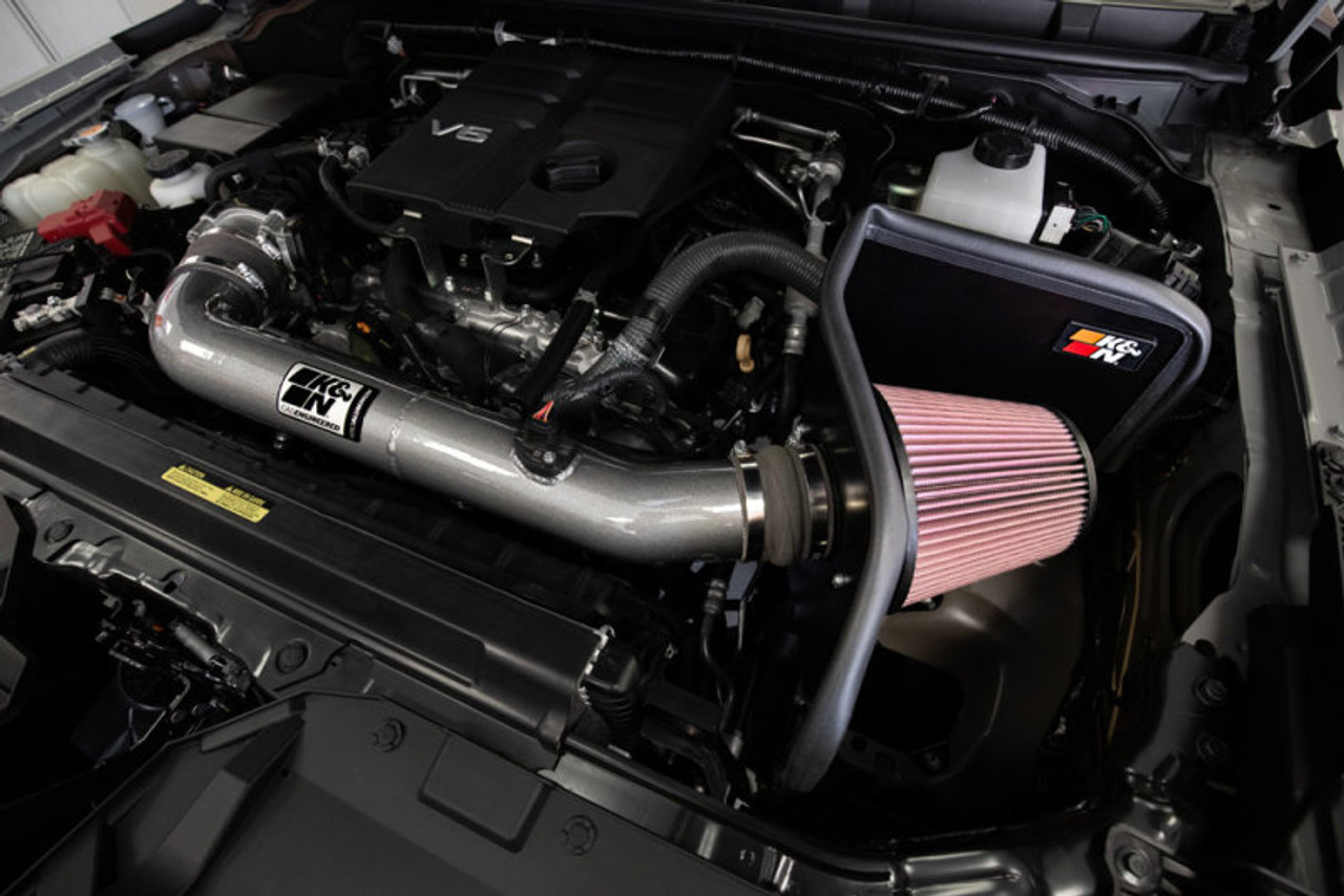 K&N 2022 Nissan Frontier V6 3.8LPerformance Air Intake System - 77-6018KC Photo - Mounted