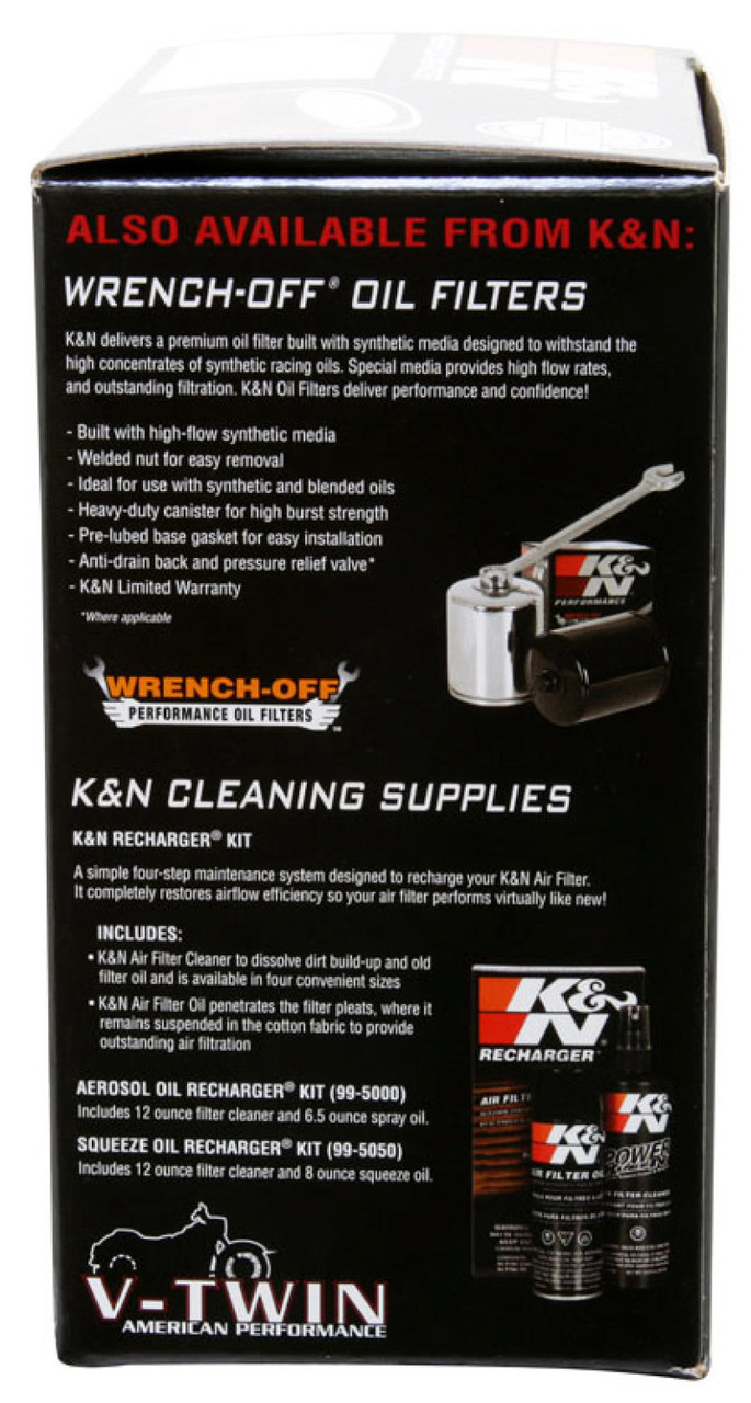 K&N Buell S3/S3T Thunderbolt 97-02 Air Filter - BU-1297 Photo - in package