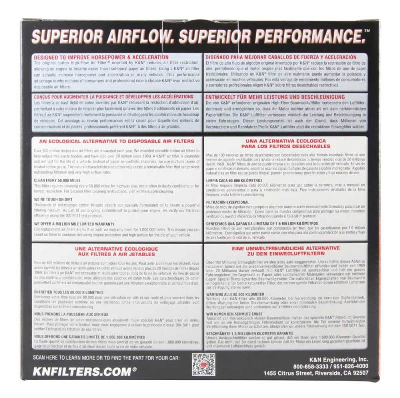 K&N Honda XL1000 VARADERO 03-10 Air Filter - HA-1003 Photo - in package
