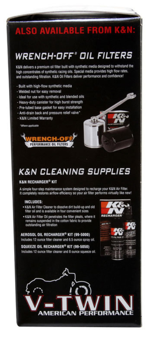 K&N Harley Davidson EVO 1990-1999 Air Filter - HD-1390 Photo - in package