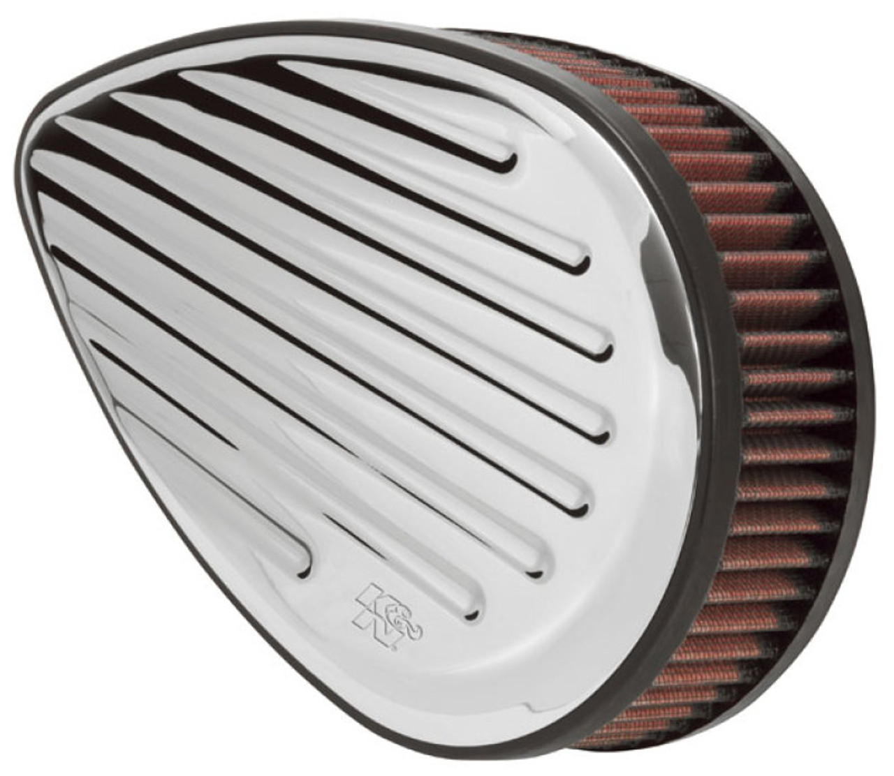 K&N H/D Sportster Filter Kit Teardrop Grooved Intake System - RK-3914 Photo - Primary
