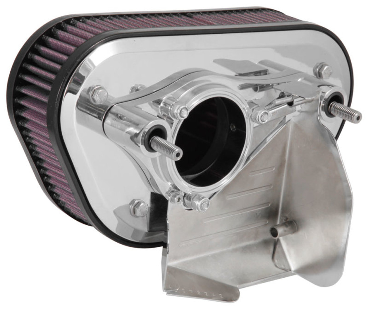 K&N Street Metal Intake System - Big 8 Chrome Intake System-Harley Davidson - RK-3948 Photo - lifestyle view