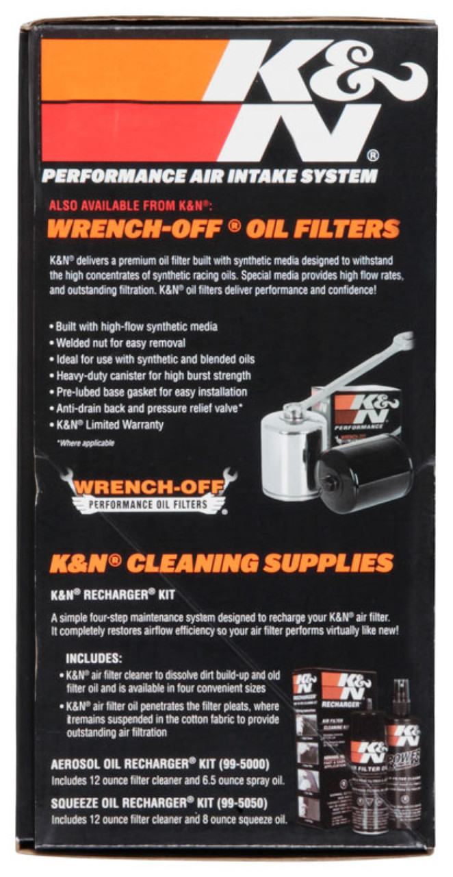 K&N Street Metal Intake System Side Draft Dyna/Softail Silver Intake System-Harley Davidson - RK-3953S Photo - in package