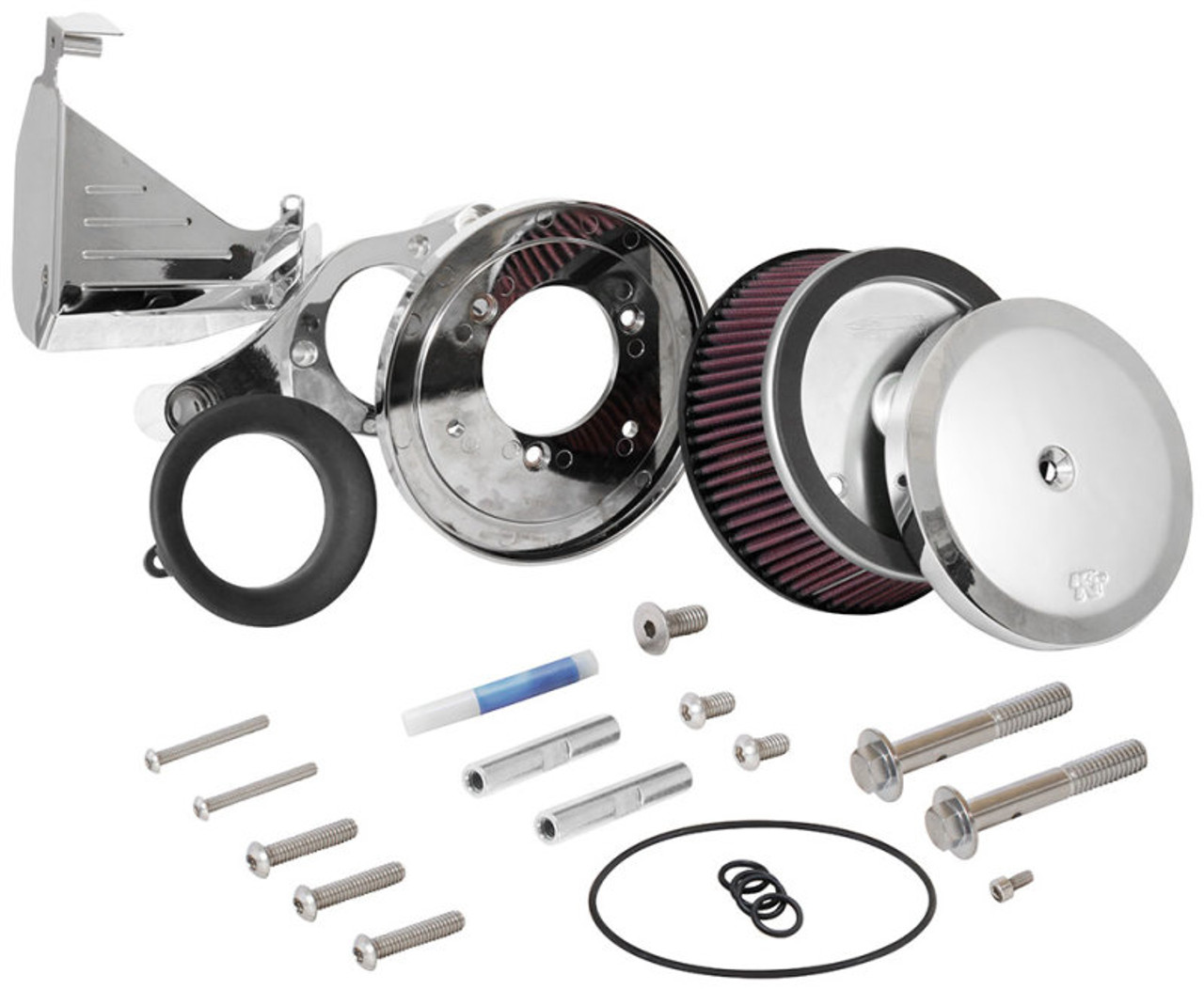 K&N Street Metal Intake System - Hammer- Chrome Intake System-Harley Davidson - RK-3954 Photo - out of package