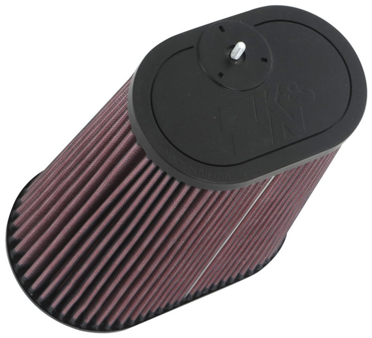 K&N Universal Clamp-On Air Filter 3-1/8in Dual FLG  8-7/8in X 5-3/16 B 6-1/4in X 4IN T, 9inH W/STUD - RU-1012 Photo - Primary