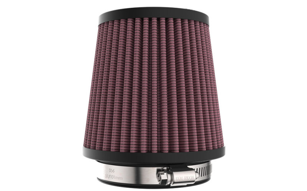 K&N Universal Clamp-On Air Filter 3in FLG /4 1/2in B / 3 1/2in T / 4 3/8in H - RU-9410 Photo - out of package