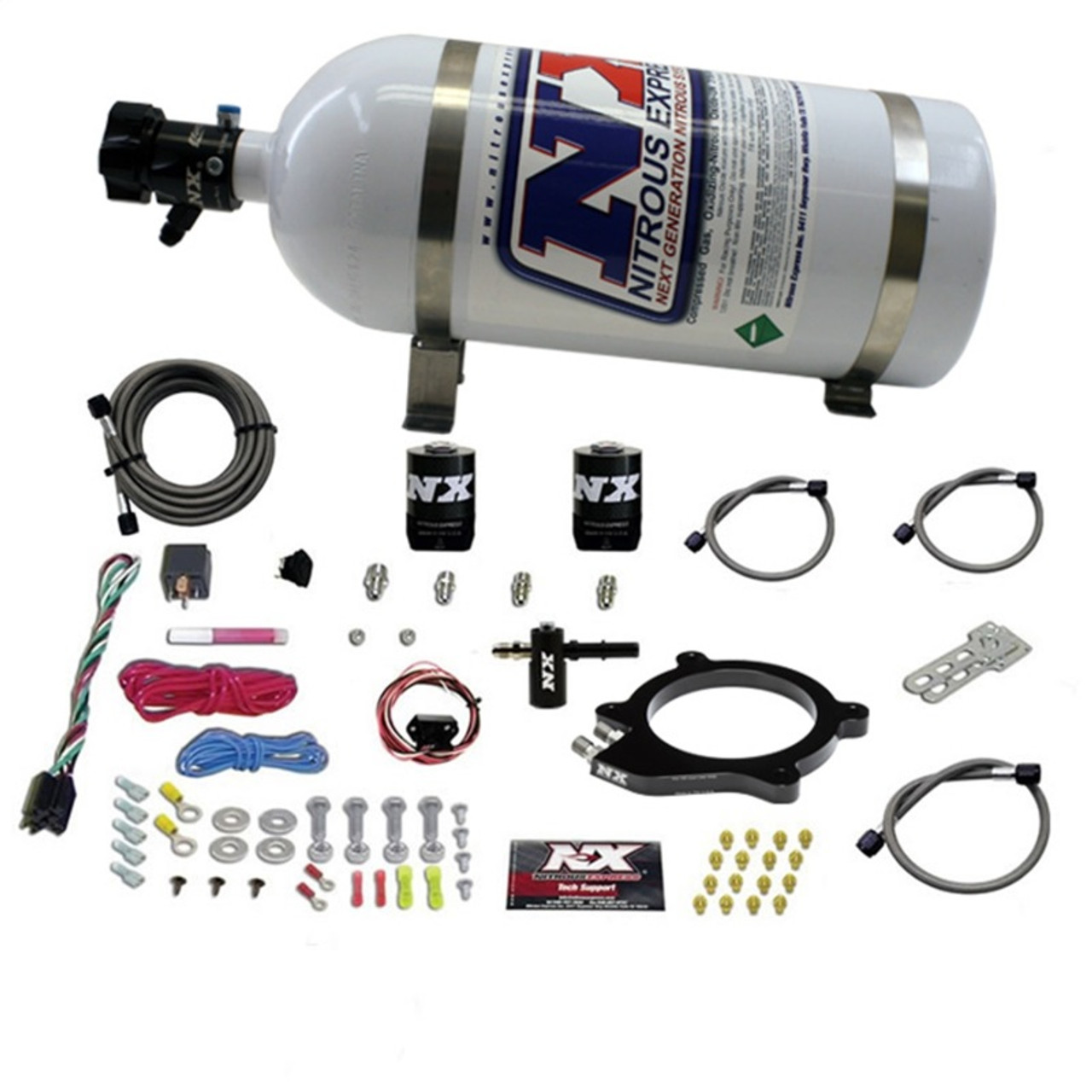 Nitrous Express Chevrolet Corvette/Camaro LT4 Supercharged 6.2L Nitrous Plate System w/10lb Bottle - 20961-10 Photo - Primary