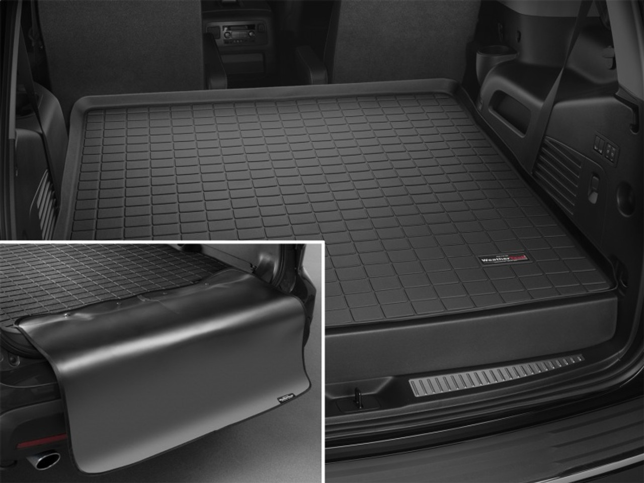WeatherTech 2021+ Chevrolet TrailBlazer Cargo With Bumper Protector - Black - 401369SK Photo - Mounted