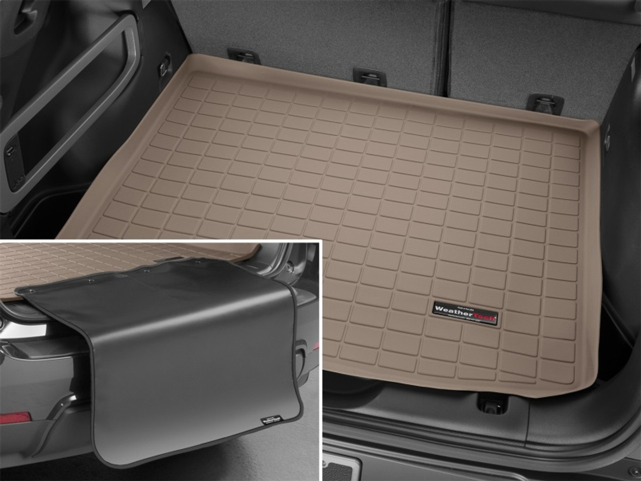 WeatherTech 2021+ Chevrolet TrailBlazer Cargo With Bumper Protector - Black - 401369SK Photo - Mounted